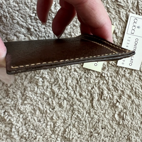GUCCI Cardholder Brown made in Italy - Picture 14 of 15
